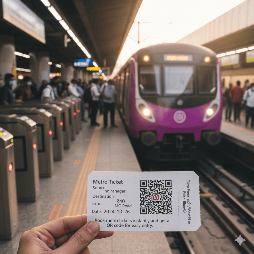 Metro Ticket with QR
